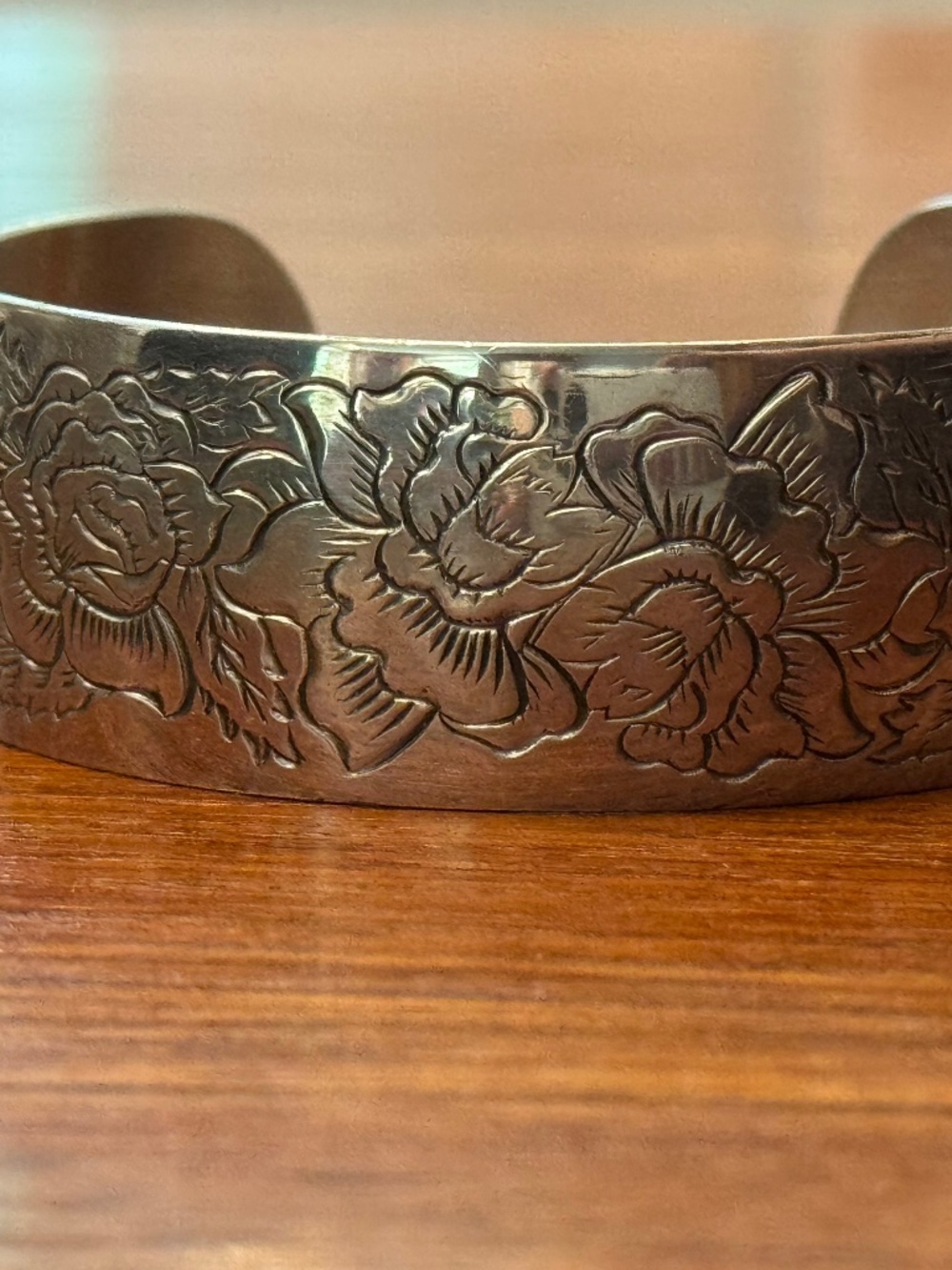 Vintage Kirk Pewter cuff bangle
